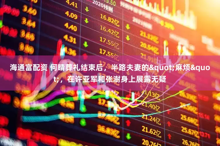 海通富配资 何晴葬礼结束后，半路夫妻的"麻烦"，在许亚军和张澍身上展露无疑